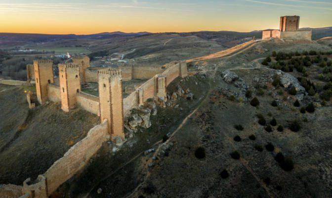 Alcázar of Molina de Aragón, also known as Molina de Aragón Castle, a Islamic fortress in Guadalajara province, Spain.