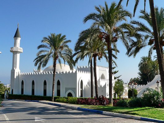 King Abdulaziz Mosque on Marbella’s Golden Mile in Málaga province